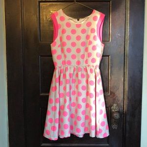 Aniina Summer/Spring dress with pink polka dots